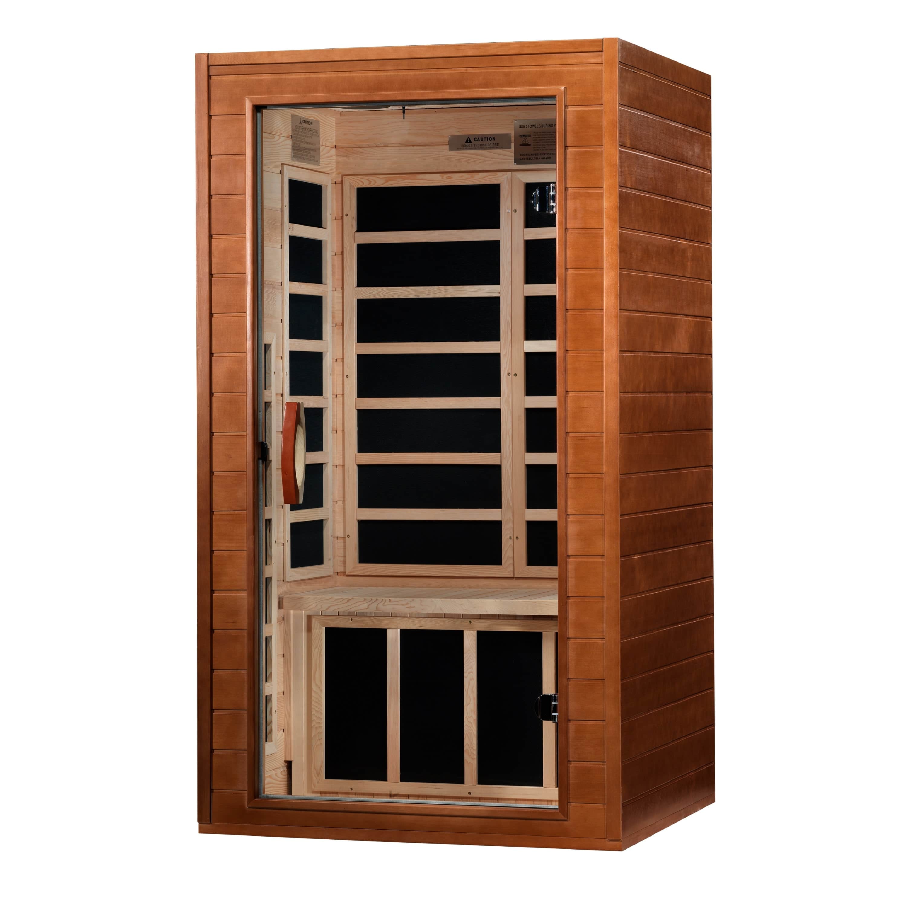 Golden Designs Dynamic "Avila" 1-2 Person Low EMF FAR Infrared Sauna | DYN-6103-01