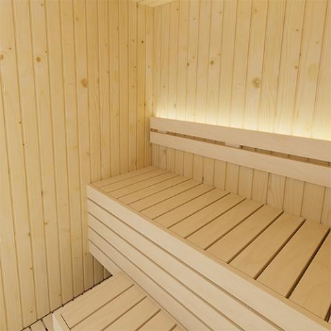 SaunaLife Model X2 XPERIENCE Series Indoor Sauna DIY Kit with LED Light System