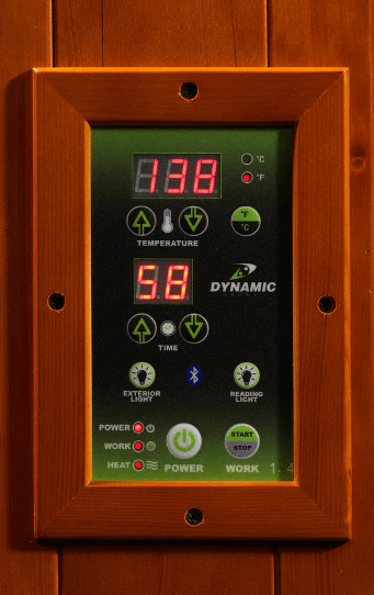 Golden Designs Dynamic "Avila" 1-2 Person Low EMF FAR Infrared Sauna | DYN-6103-01